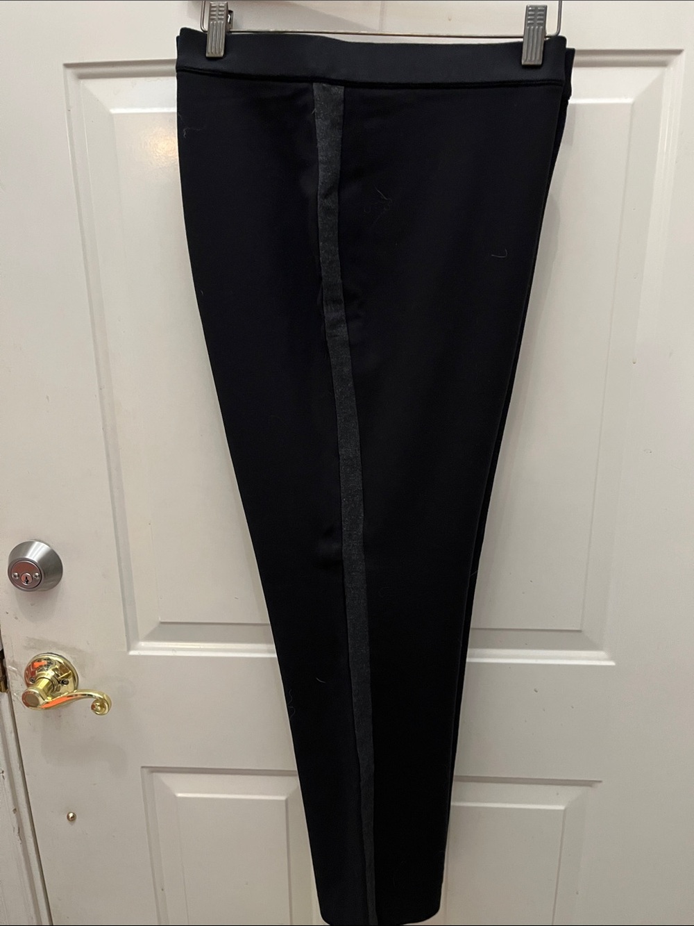 Black Slim-fit pants with Side Strip - Picture 2 of 2